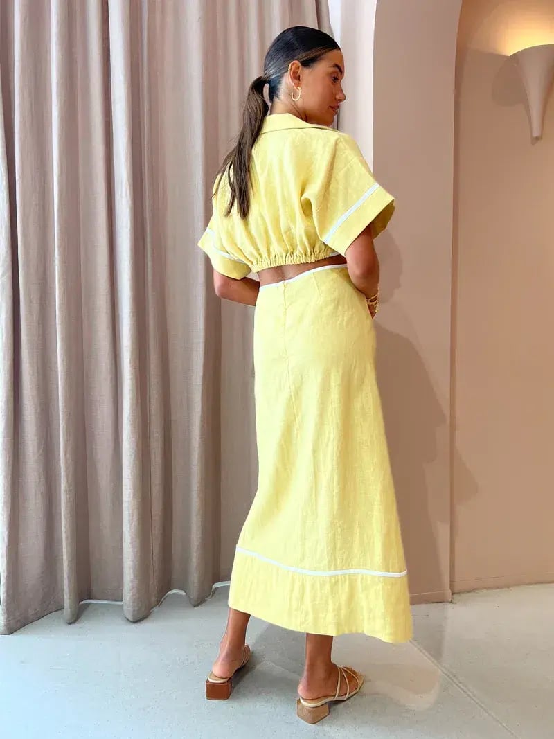 Roame Parque Dress in Butter Size 6 photo 2