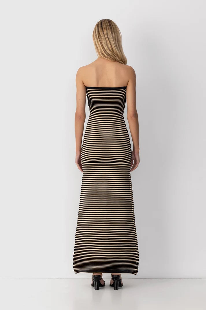 THE WOLF GANG SUNMOR KNIT MAXI DRESS - NOIR photo 6