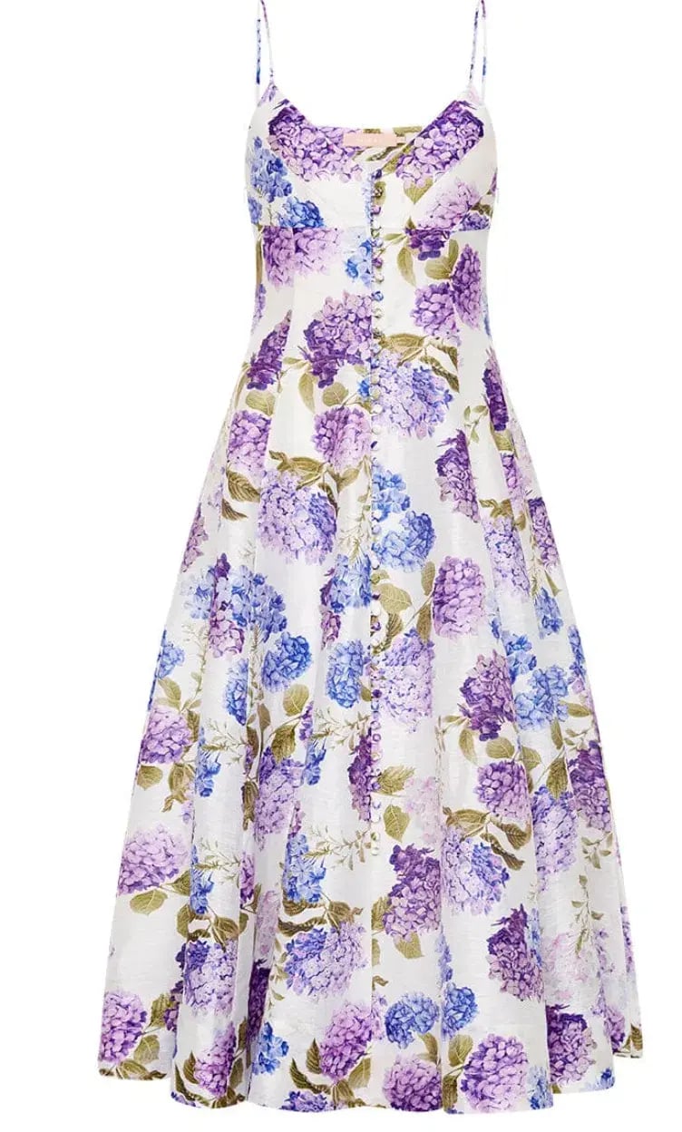 Sofia The Label Evie Midi Dress in Hydrangea Size 8 photo 4