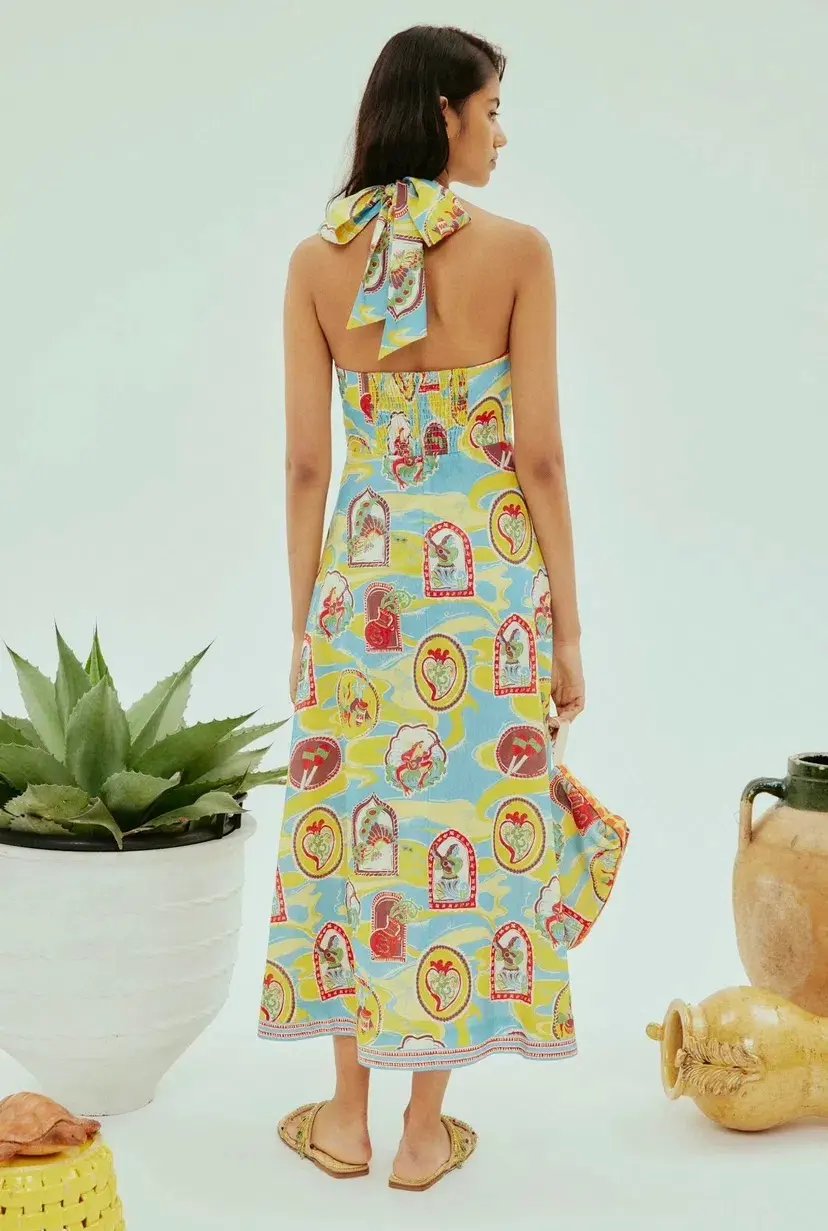 Alemais Emilio Midi Dress Print Size 10 photo 4
