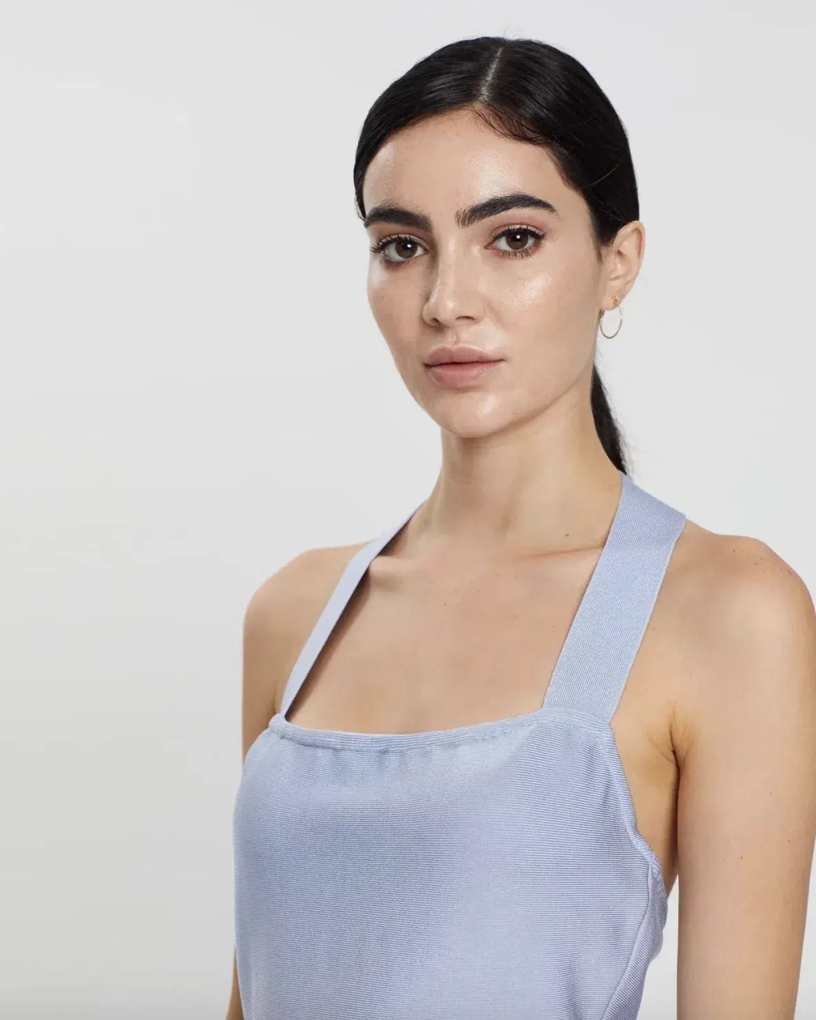 Misha Julia Midi Dress Sky Blue Size 4 photo 5