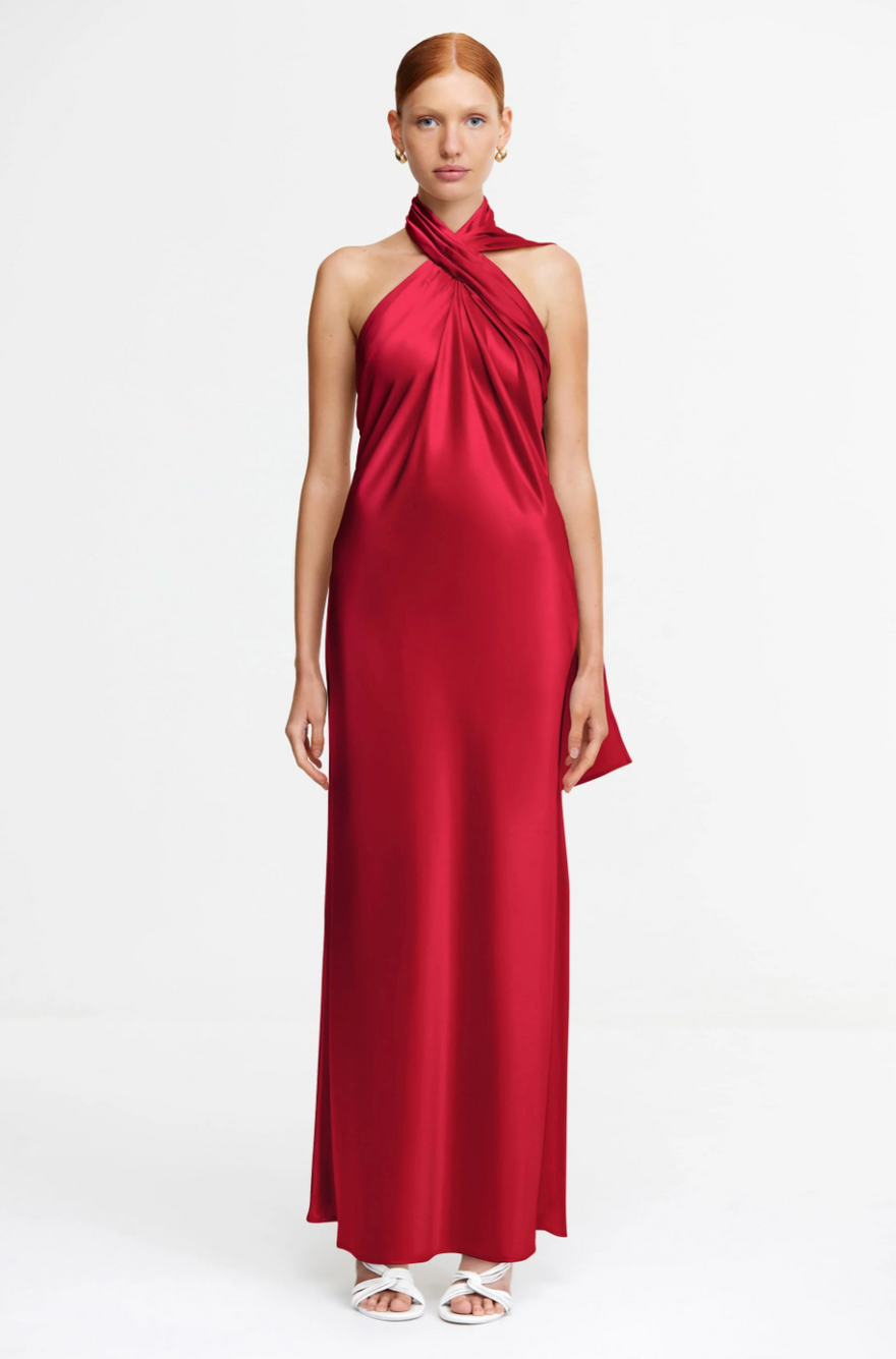 Acler Yewgreen Maxi Dress - Crimson photo 2