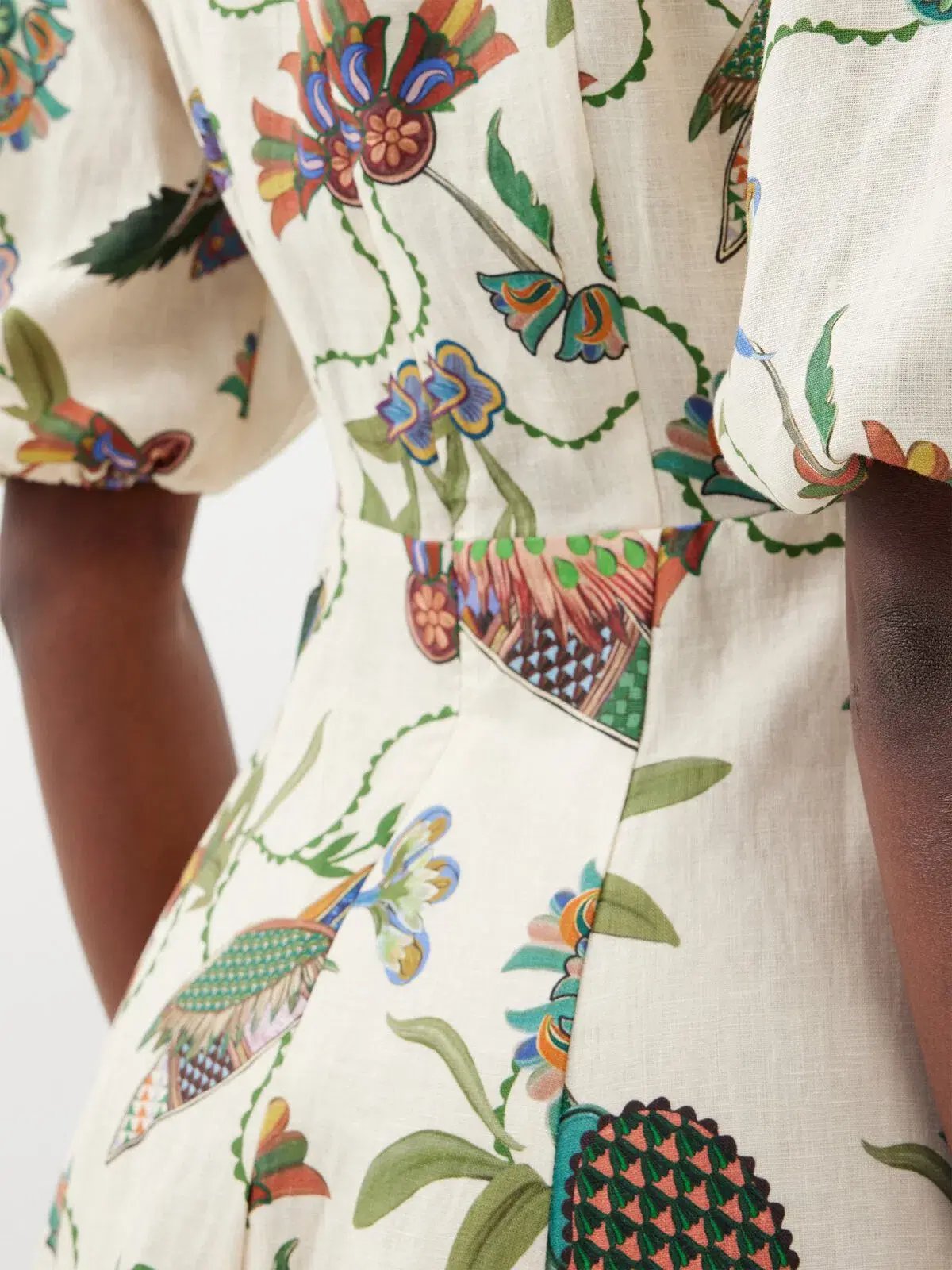 Alemais Birdie Midi Dress Print Size AU 10 photo 11