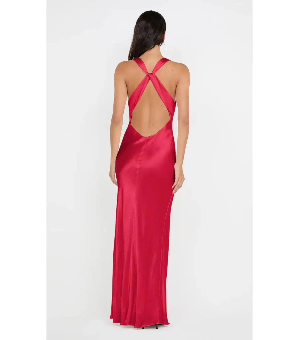 Bec & Bridge Gia Halter Maxi Dress Strawberry Size AU 10 photo 2