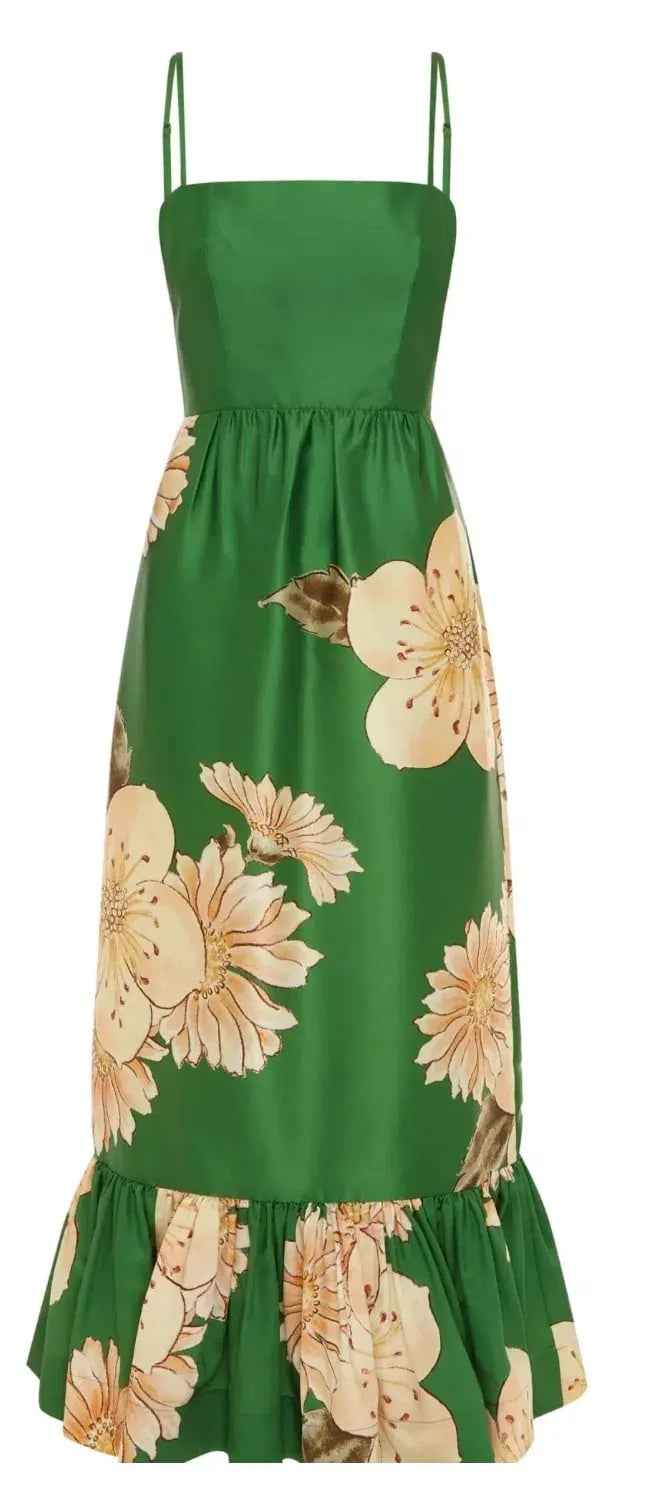 Alemais Sage Midi Dress Green Size 12 photo 4
