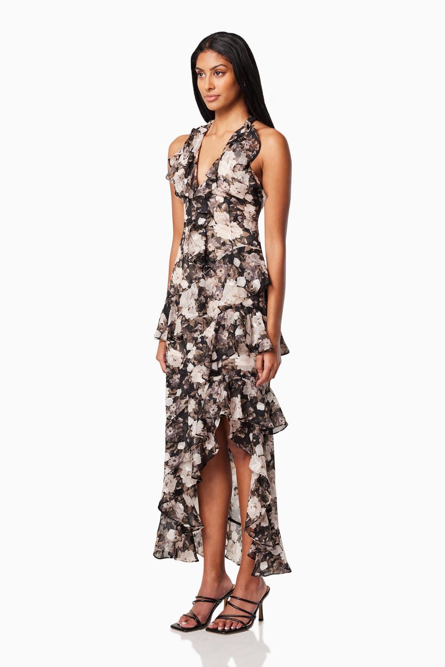 Elliatt Contribution Dress - Black White photo 2