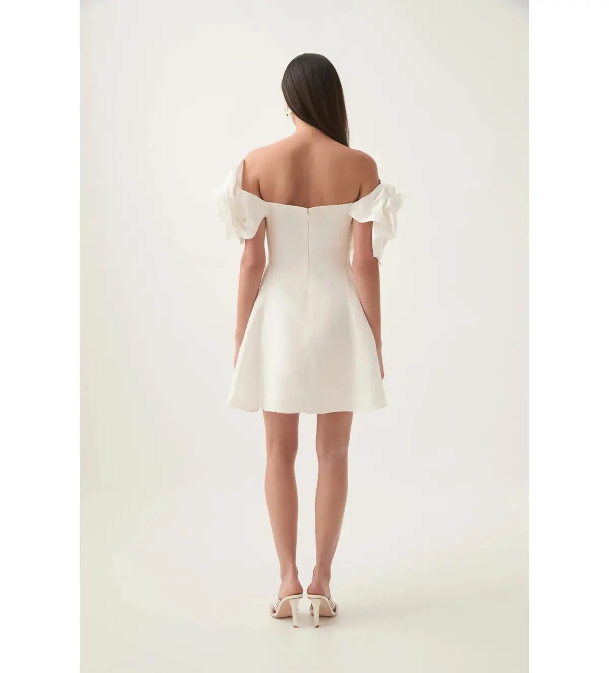 Aje Etta Mini Dress Ivory Size AU 12 photo 3