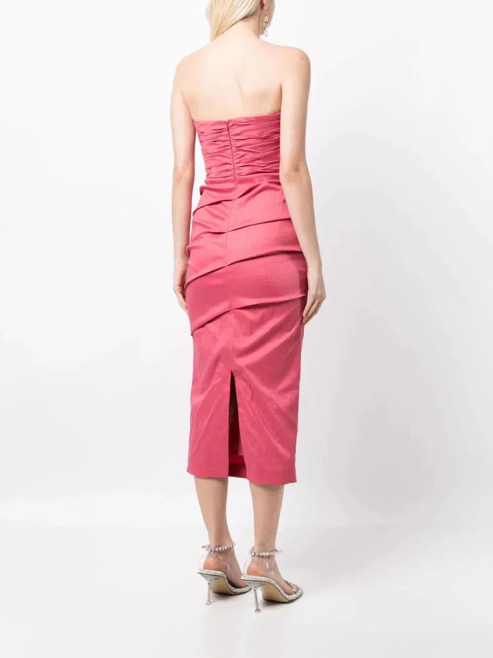 Rachel Gilbert Cheri Dress in Pink Size 8 photo 4