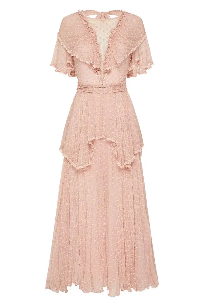 Spell And the Gypsy Zoe Gown Rose Pink Size 10 photo 5