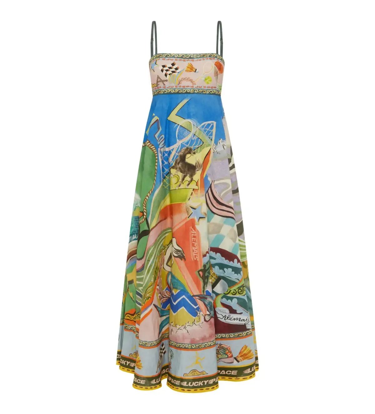 Alemias Lucky Pace Midi Sundress Multi Size 12 photo 2