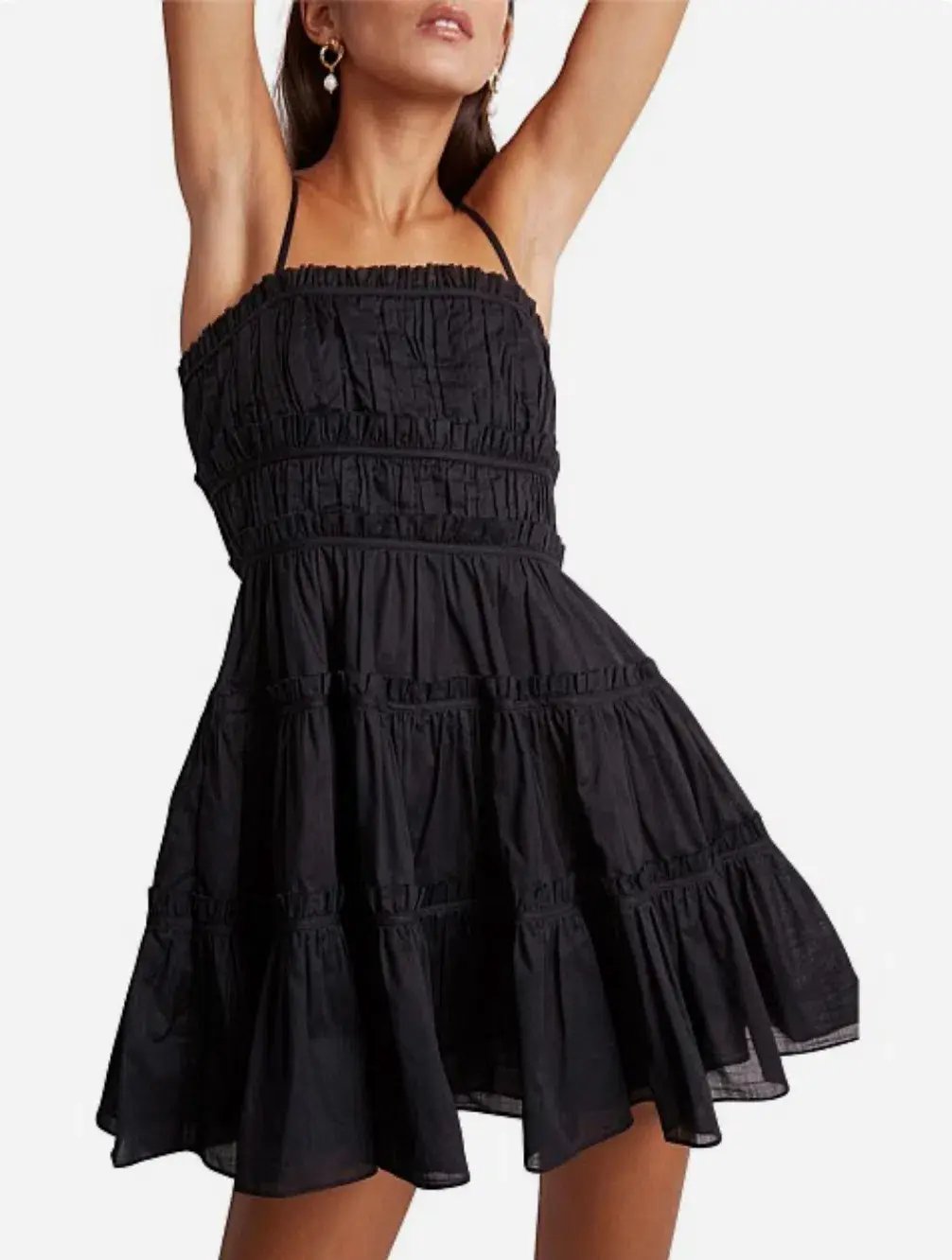 Aje Breathless Mini Dress Black Size 14 photo 4