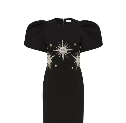 Rebecca Vallance Estella Mini Dress Black/Beaded Size 6 photo 5
