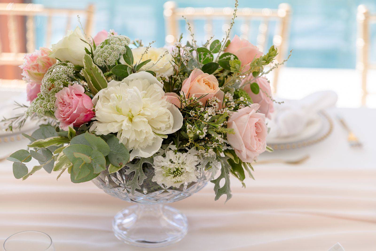 Crystal Footed Bowl Vases photo 2