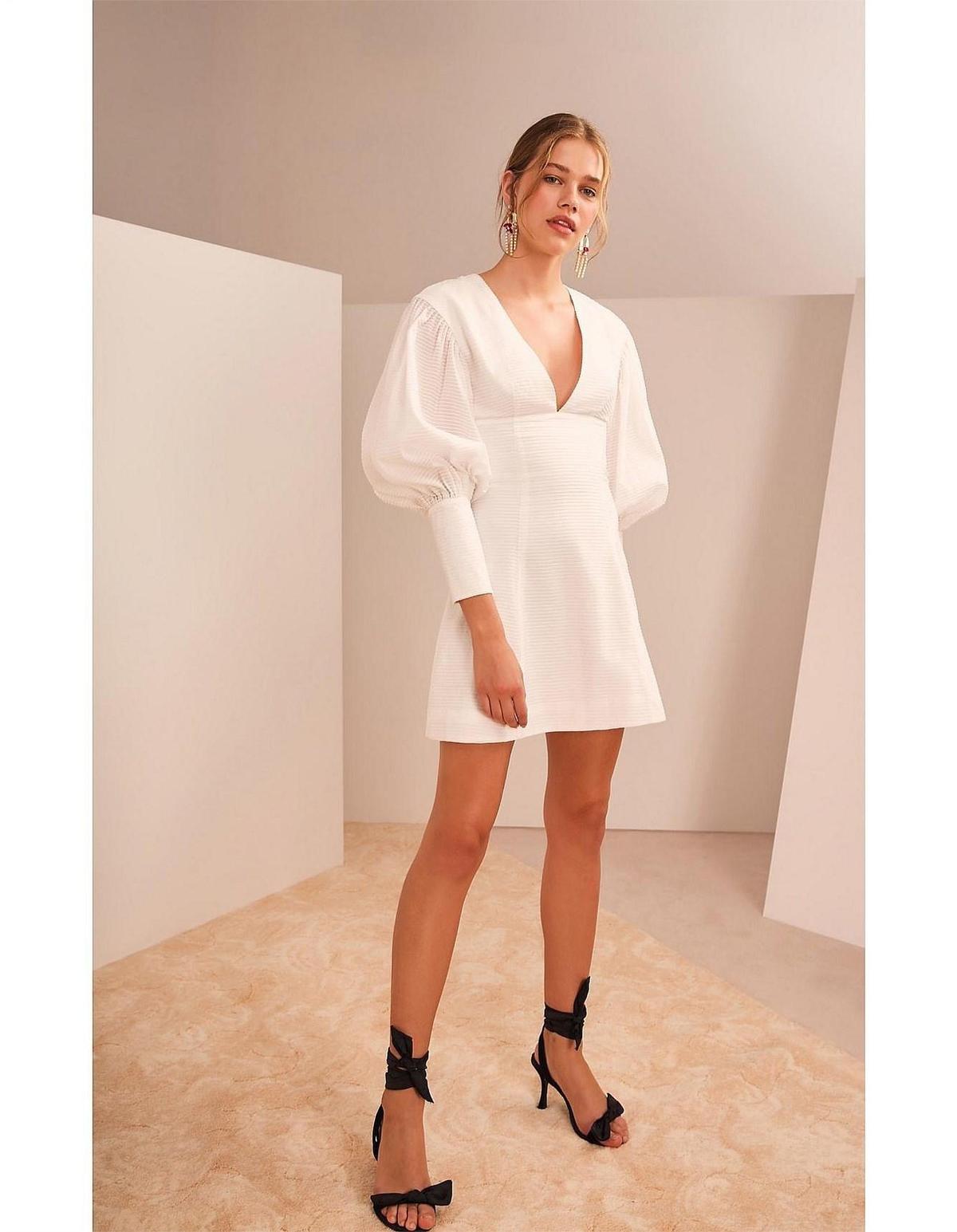 KEEPSAKE THE LABEL Lonely Hearts Dress White Size Small photo 3