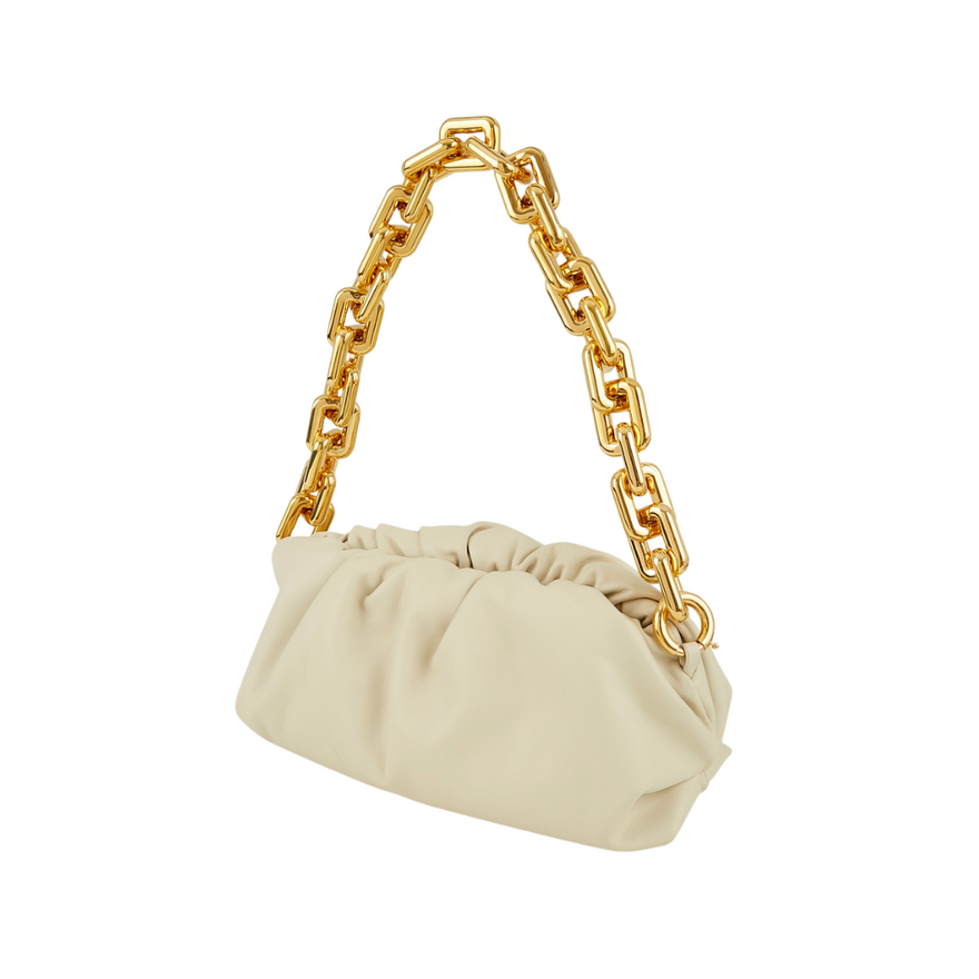 Bottega Veneta Chain Pouch Bag (white) photo 3