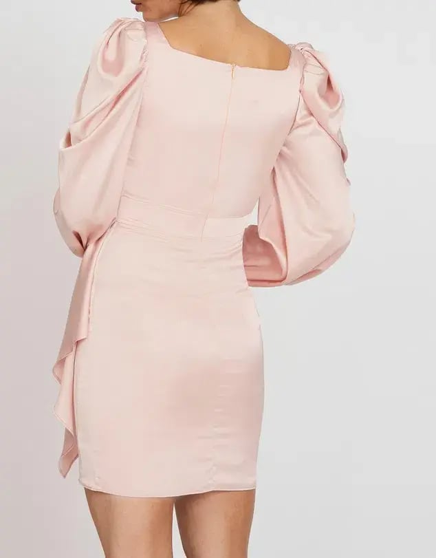 By Johnny Evie Wrap Mini Dress Pink Size 10 photo 3