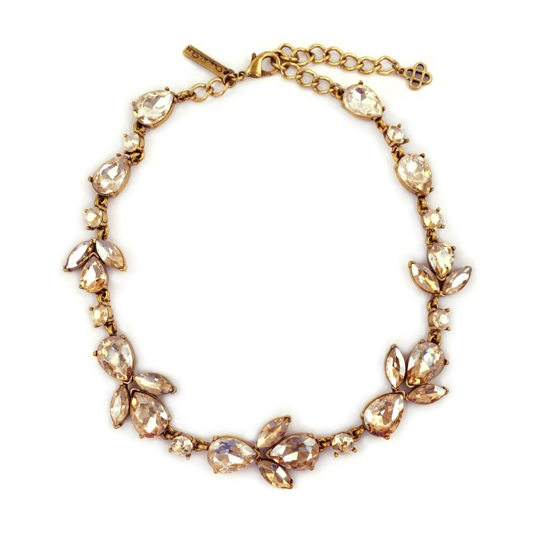 Oscar De La Renta Oscar De La Renta Champagne Crystal Necklace photo 4