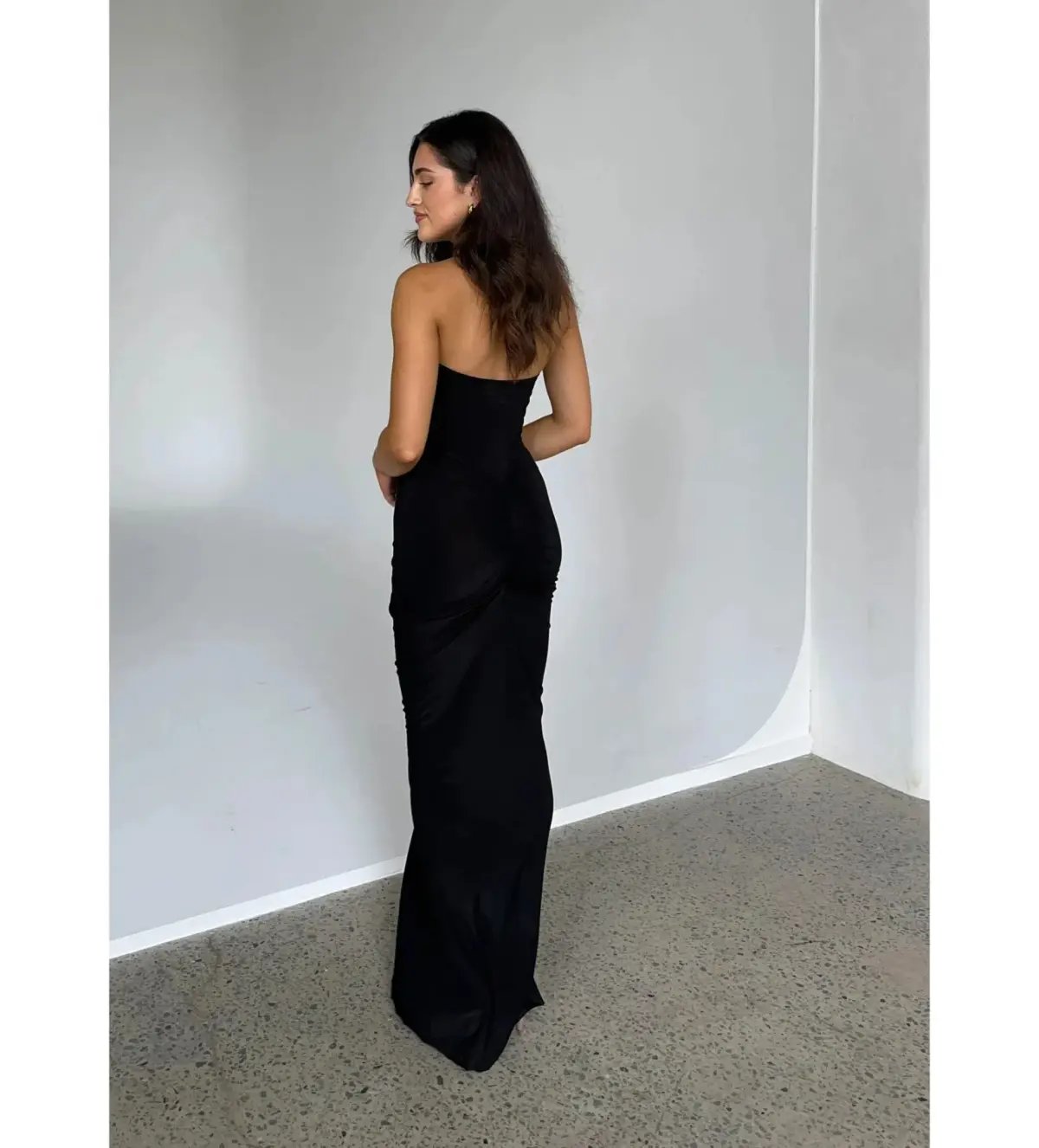 Natalie Rolt Black Shontae Gown in Black Size 1/ AU 8 photo 2