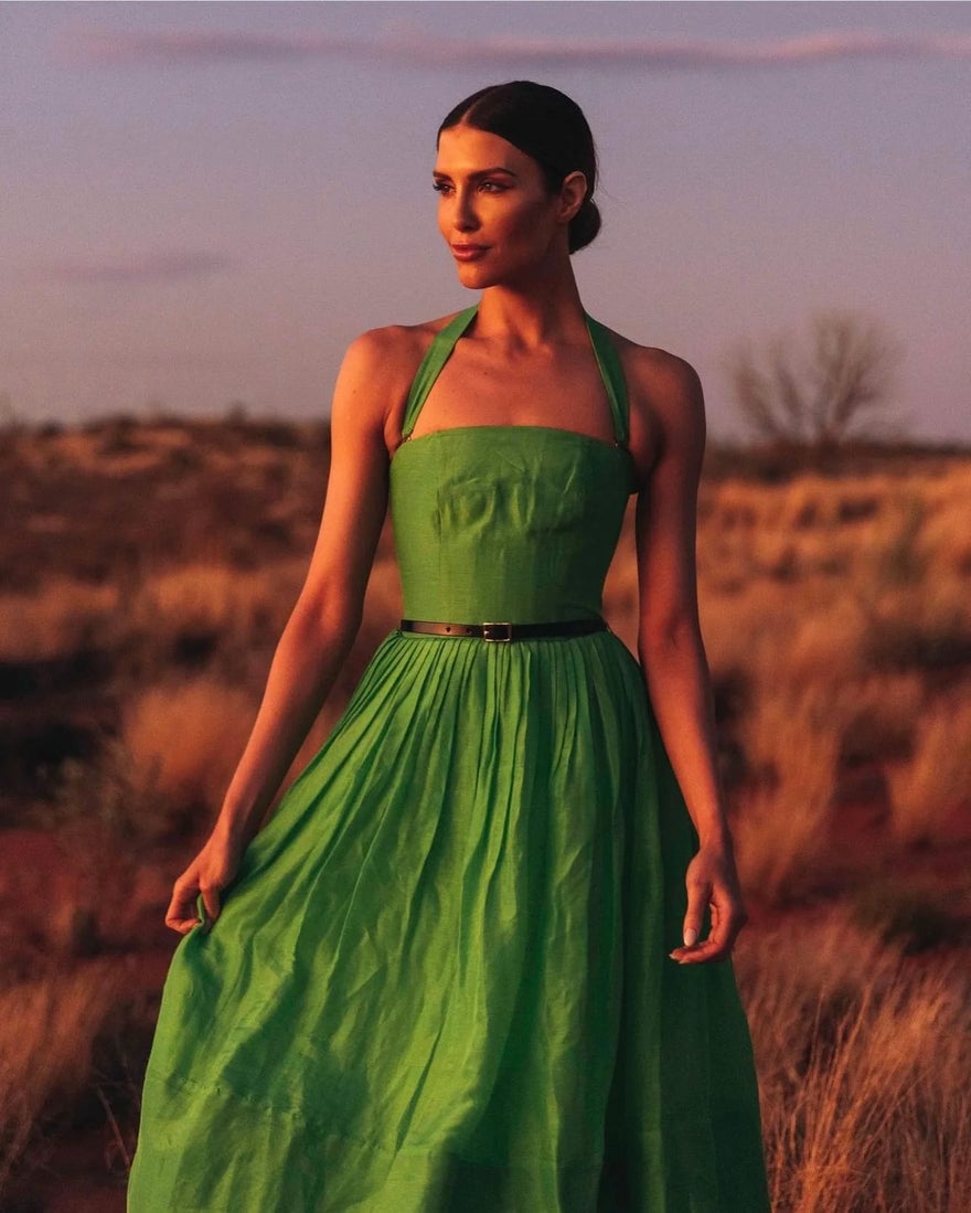 Leo Lin Citron Midi Dress photo 4