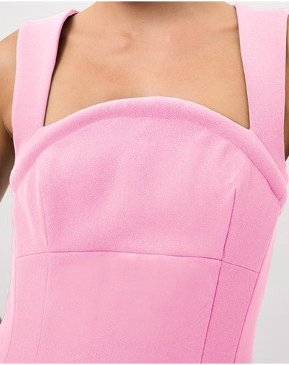 By Johnny Elara Curve Structure Midi Dress - Pink photo 3