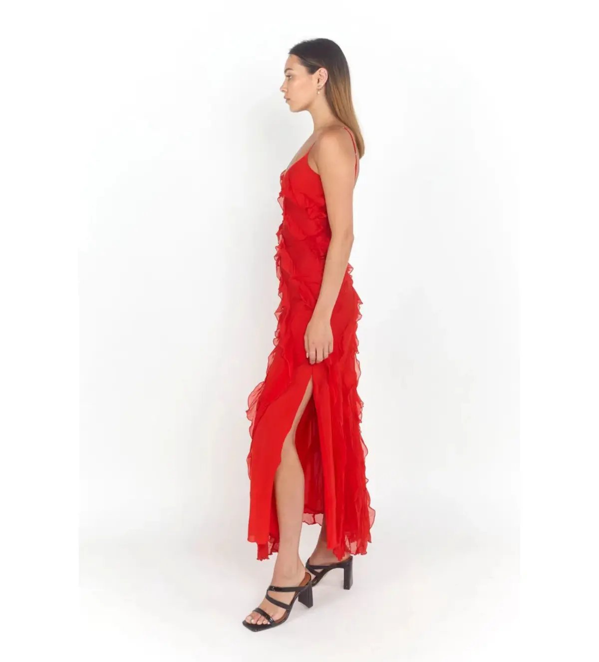 Rat & Boa Cecilia Dress in Red Size 8 photo 2