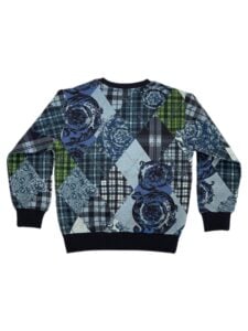 Versace Blue Check Jumper photo 6