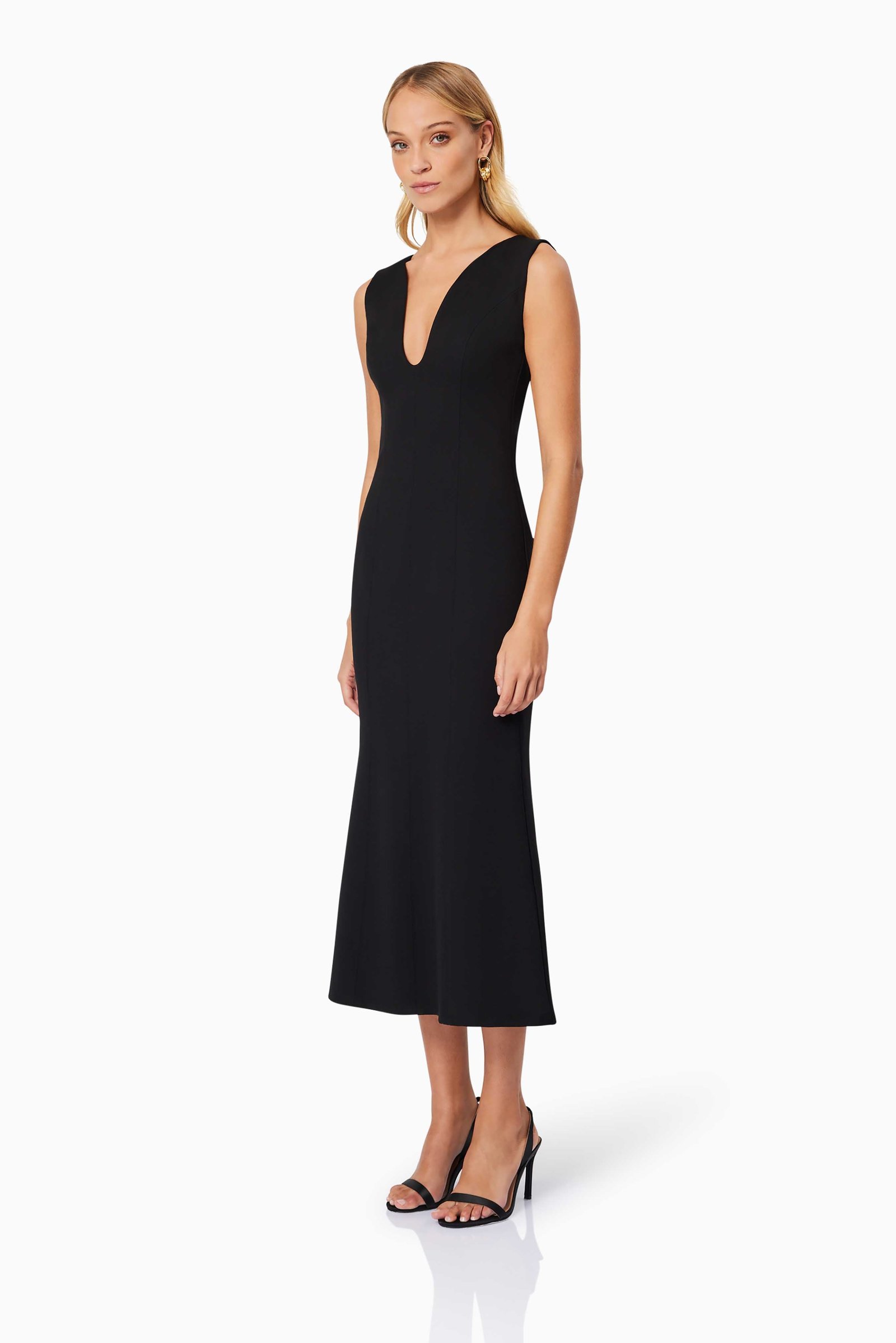 ELLIATT EDEN MIDI DRESS - BLACK photo 5