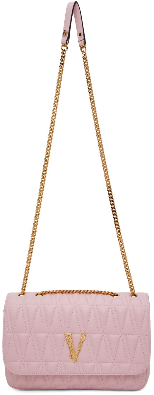 Versace Pink Virtus Shoulder Bag photo 2