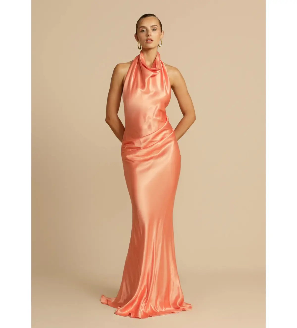 Arcina Ori Gaia  Maxi Dress Papaya Size S / Size 8 photo 2