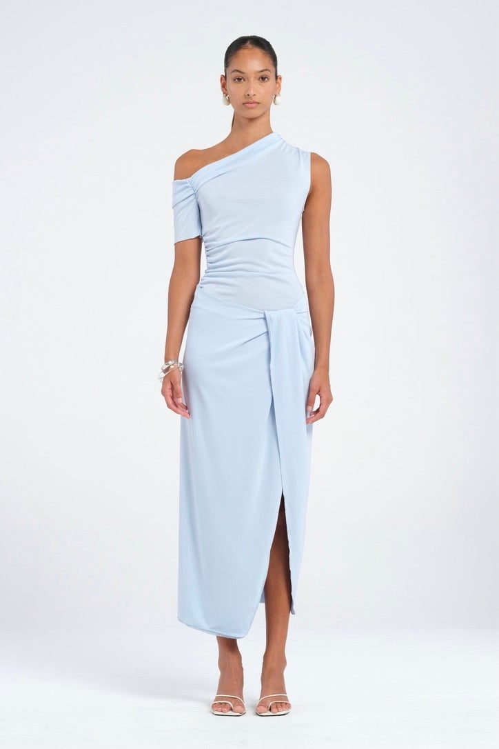 Benni Cleo One Shoulder Maxi Dress - Sky photo 2