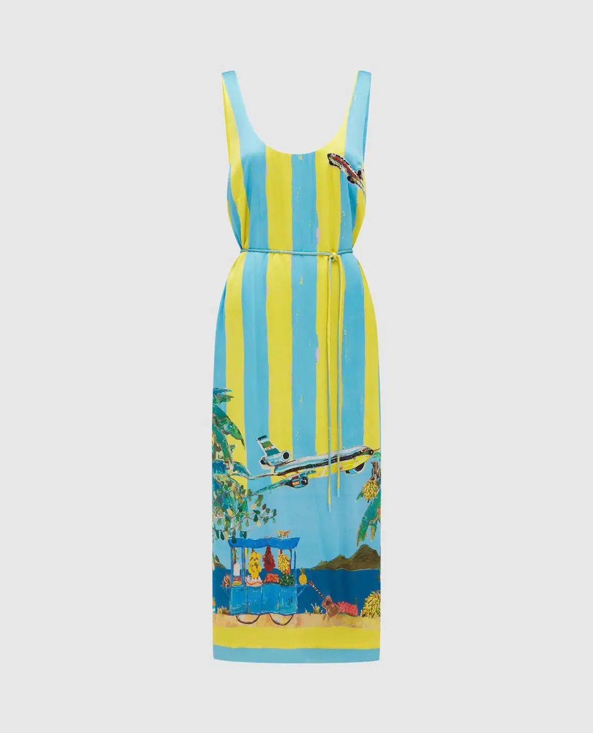 Alemais All Aboard Sleeveless Midi Dress Multi Size 14 photo 6