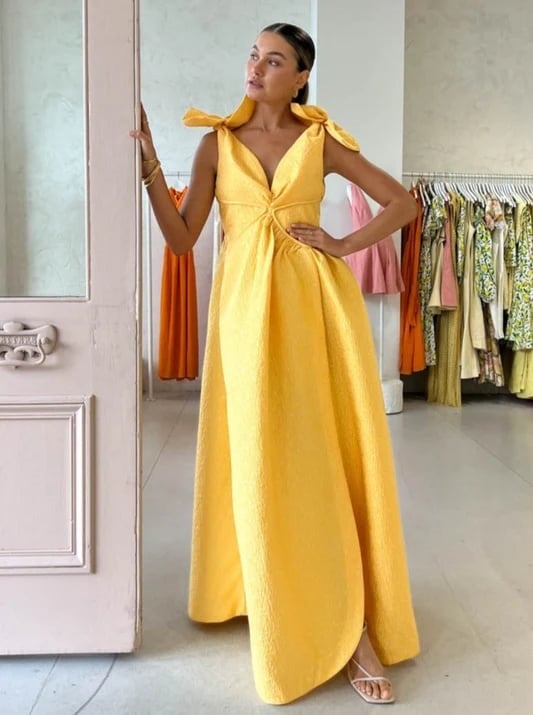 Rachel Gilbert Emiliano Gown in Lemondrop photo 2