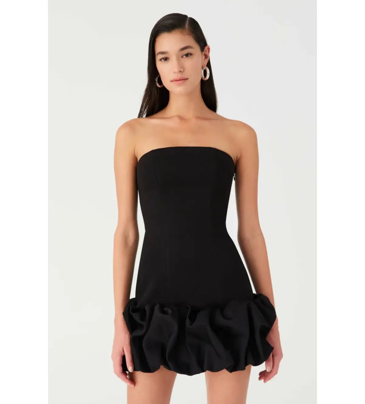 Misha Saphira Crepe Mini Dress Black Size AU 6 photo 2