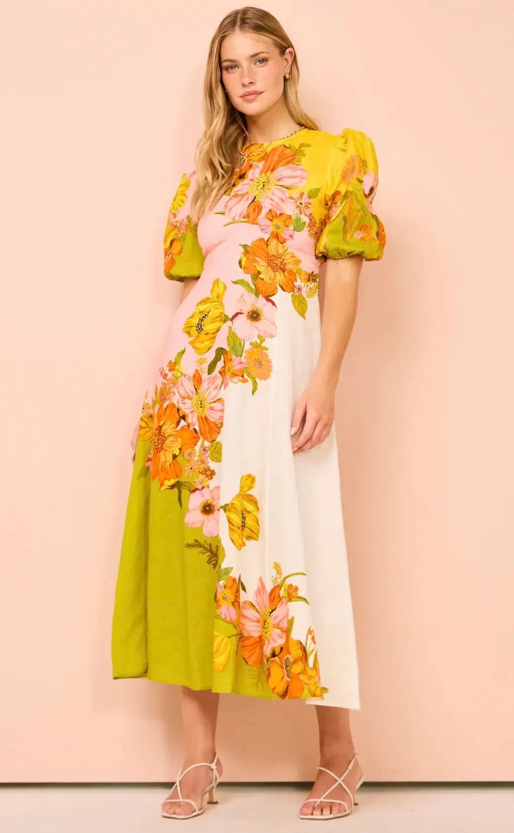 Alemais Silas Midi Dress Floral Size AU 16 photo 2
