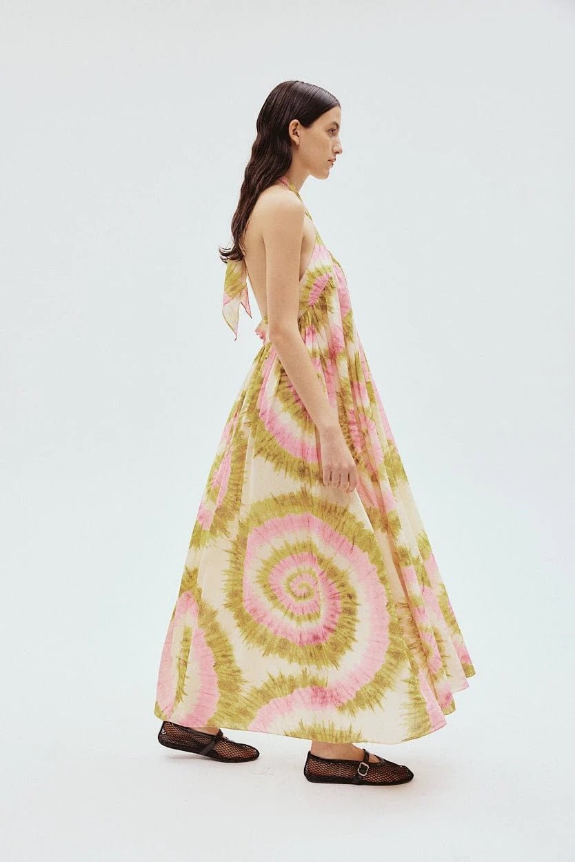 Alemais Flash Neck Tie Midi Dress photo 4