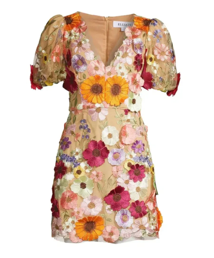 ELLIATT Rosalind 3D Floral Mini Dress Size AU 6 (XS) photo 7