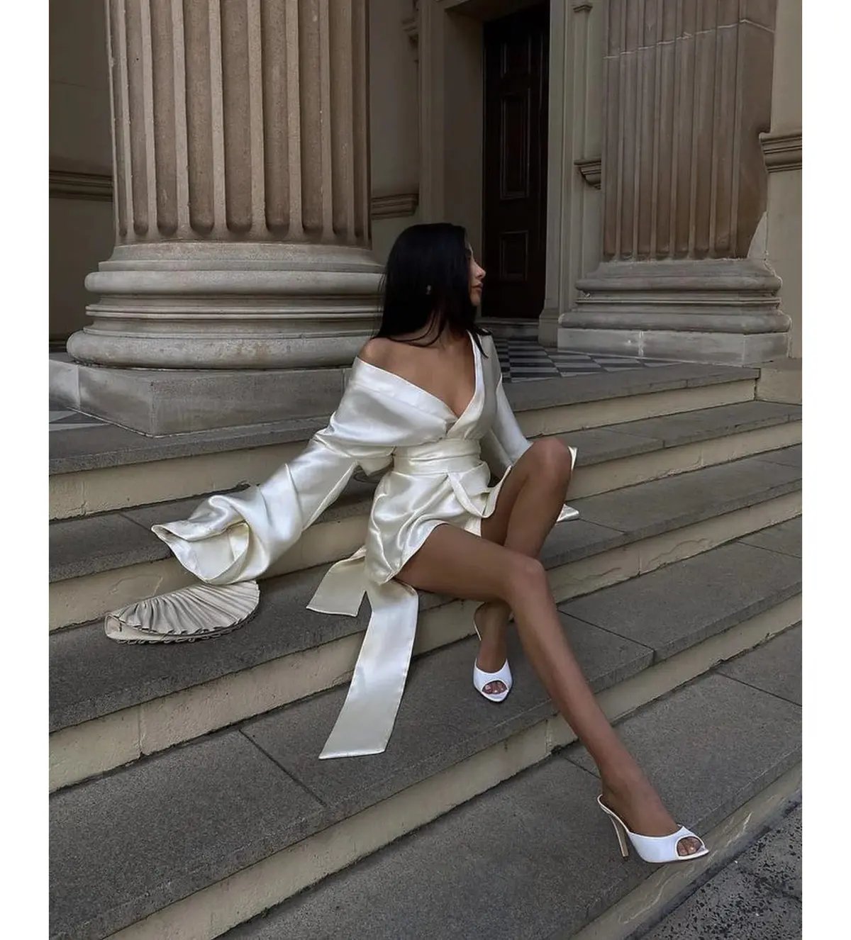 Khirzad Femme Rio Nina Robe Short Ivory Size S AU 8 photo 6