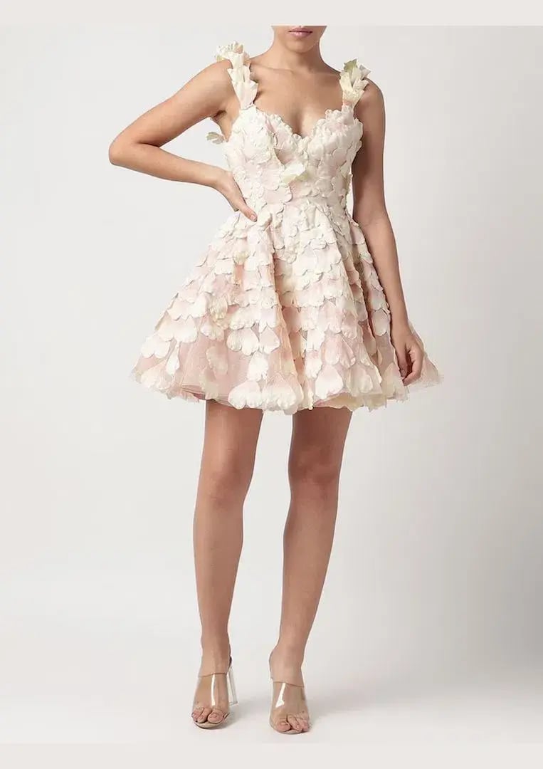 Zimmermann Prima Petal Mini Dress Blush Size 1 / Au 10 photo 2