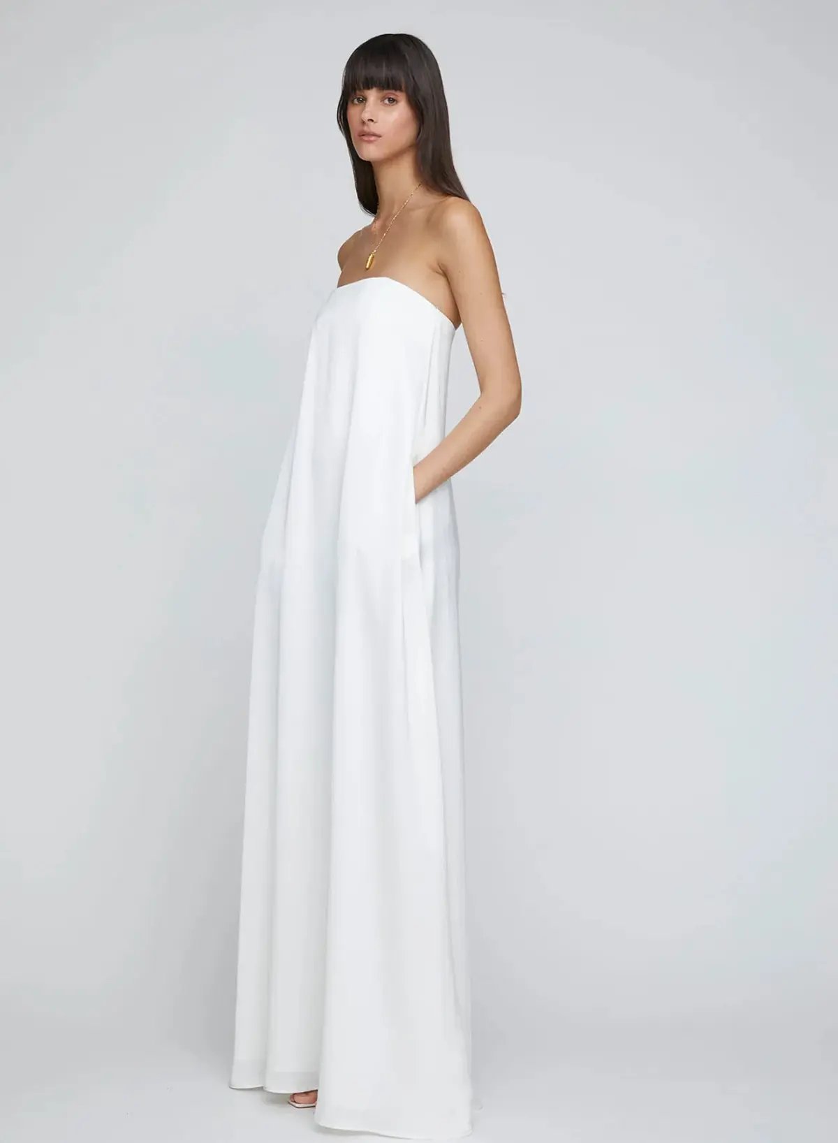 Anna Quan Delfina Gown Ivory White Size AU 10 photo 3