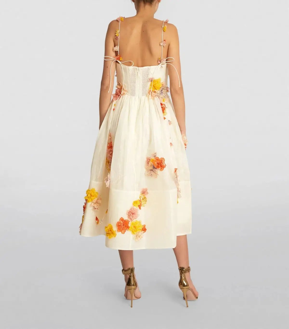 Zimmermann Floral Applique Midi Dress Floral Size 2 / Size AU 12 photo 2