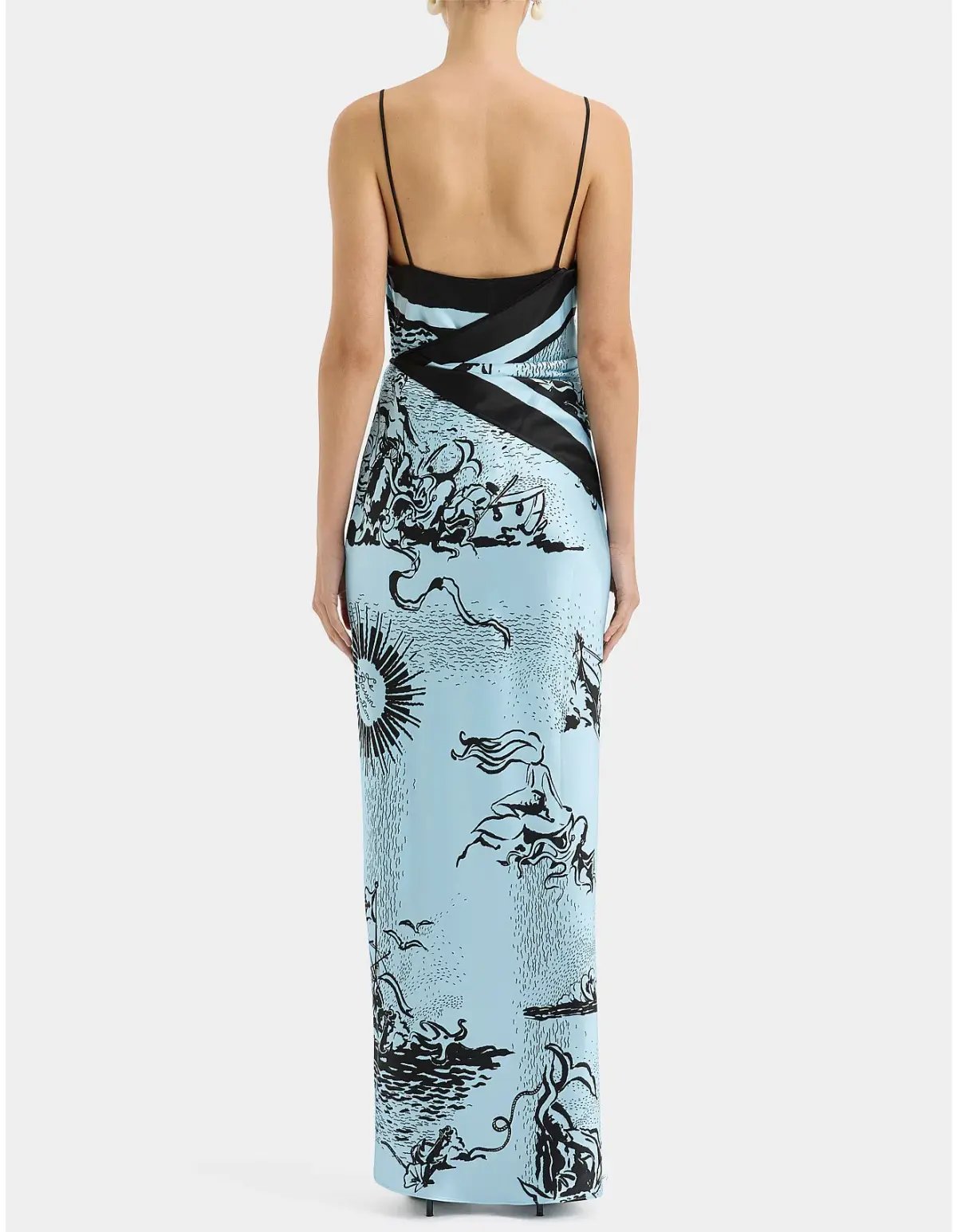 Sir the label Dreamwood Scarf Midi Dress in Brise Soleil Size 2 / AU 10 photo 5