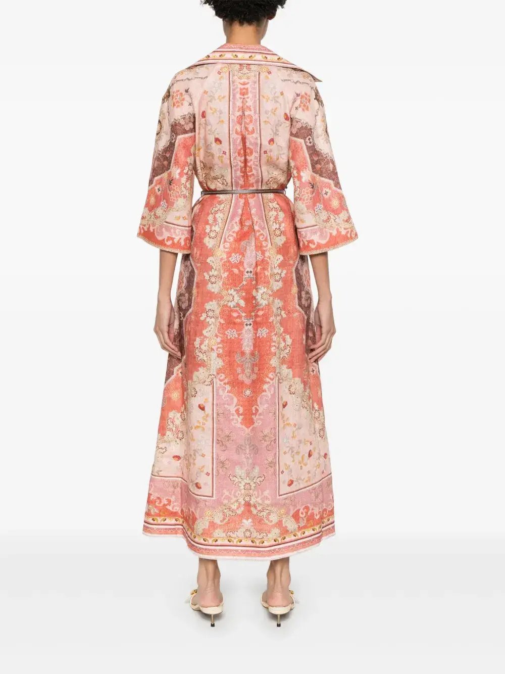 Zimmermann Wylie Midi Dress Multi Size 12 photo 3