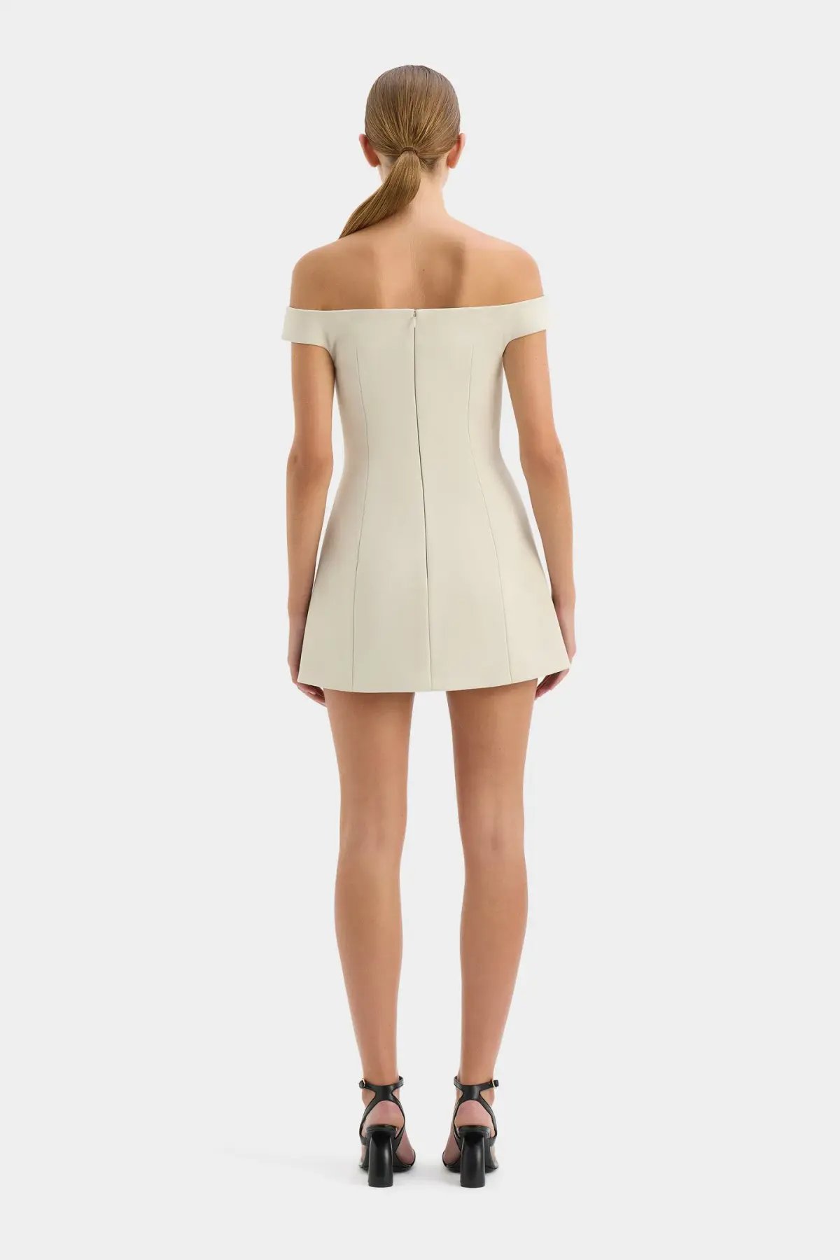 Sir the Label Sandrine Off the Shoulder Mini in Ecru Size 1 / AU 8 photo 3