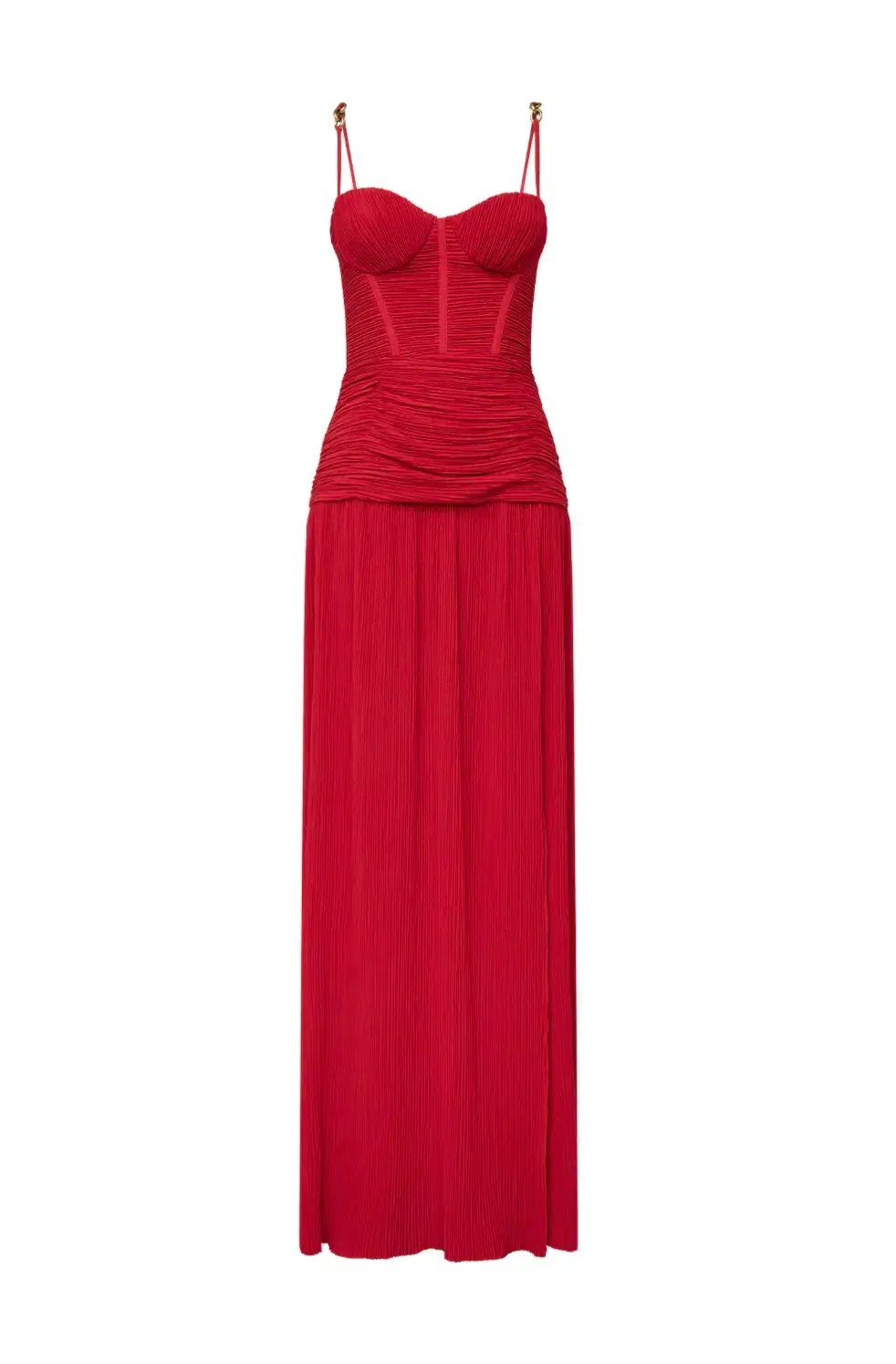 Manning Cartell Double Time Pleat Dress Red Size 8 photo 7