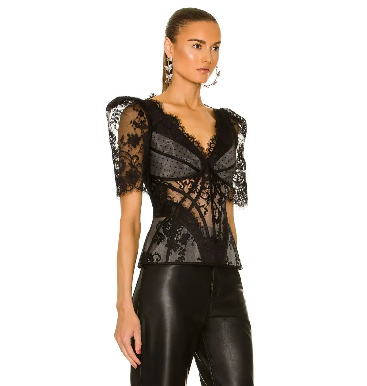 Zimmermann Dancer Lace Bodice Black Size 0 / AU 8 photo 2
