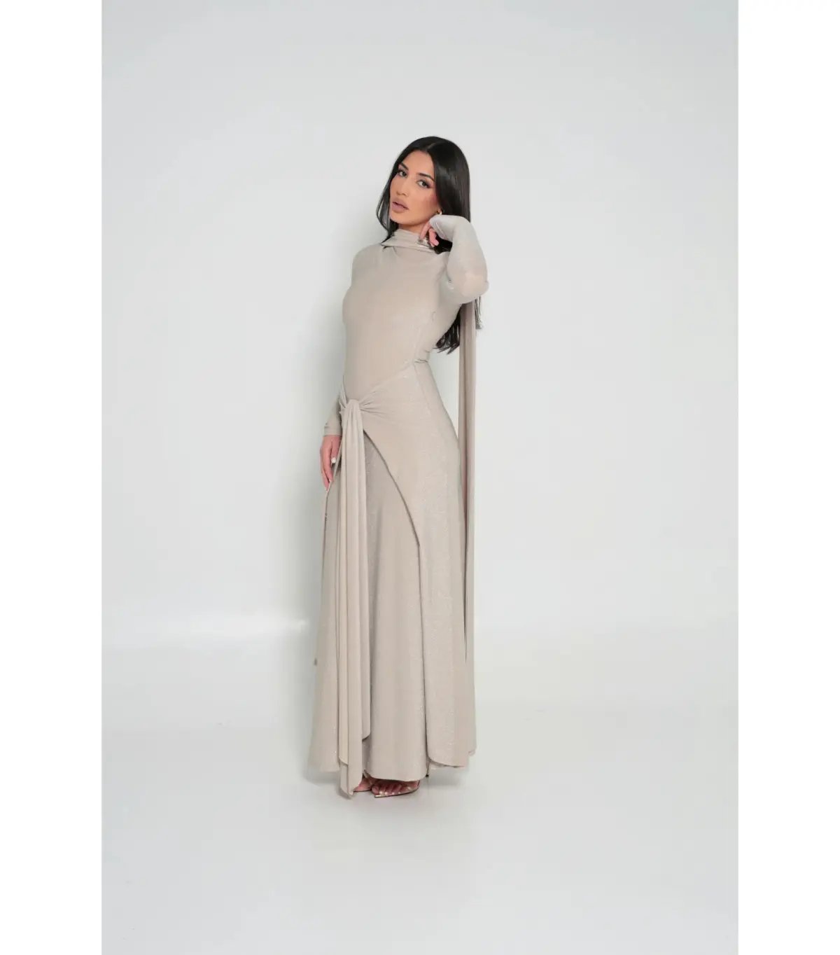 Alaía Muse Elara Maxi Dress Champagne Size S / AU 8 photo 5