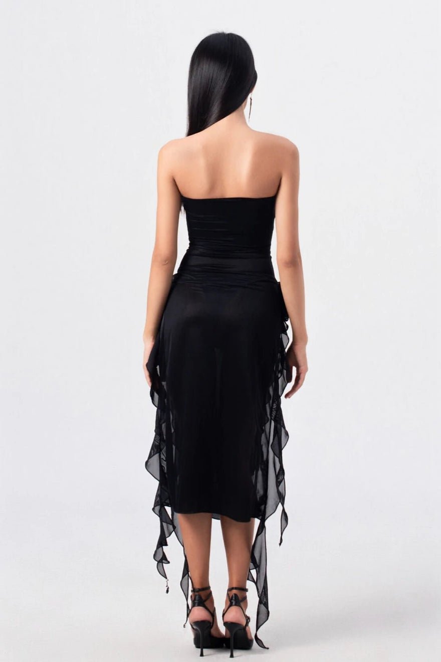 Fanci Club The Thieves Evening Dress - Black photo 4