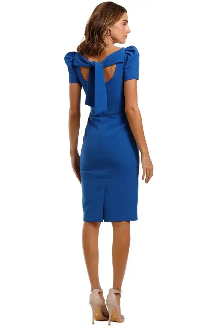 Rebecca Vallance Poppy Dress in Cobalt Size 8 photo 3