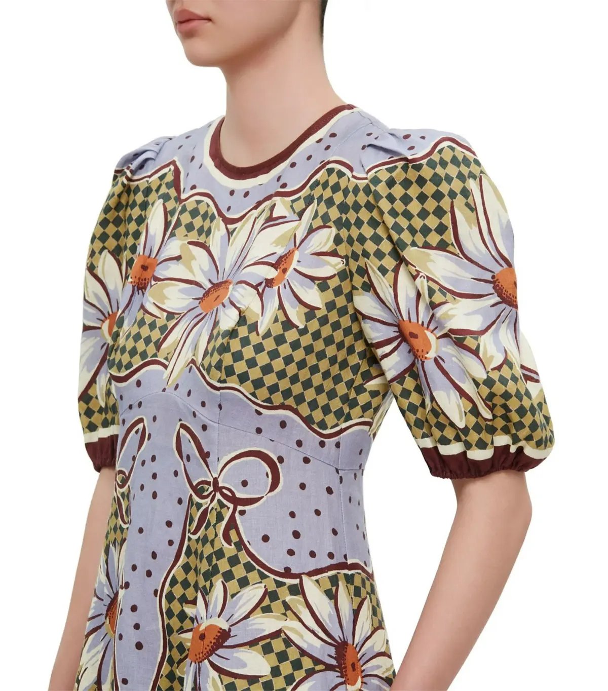 Alemais Daisy Linen Midi Dress Multi Size AU 12 photo 4