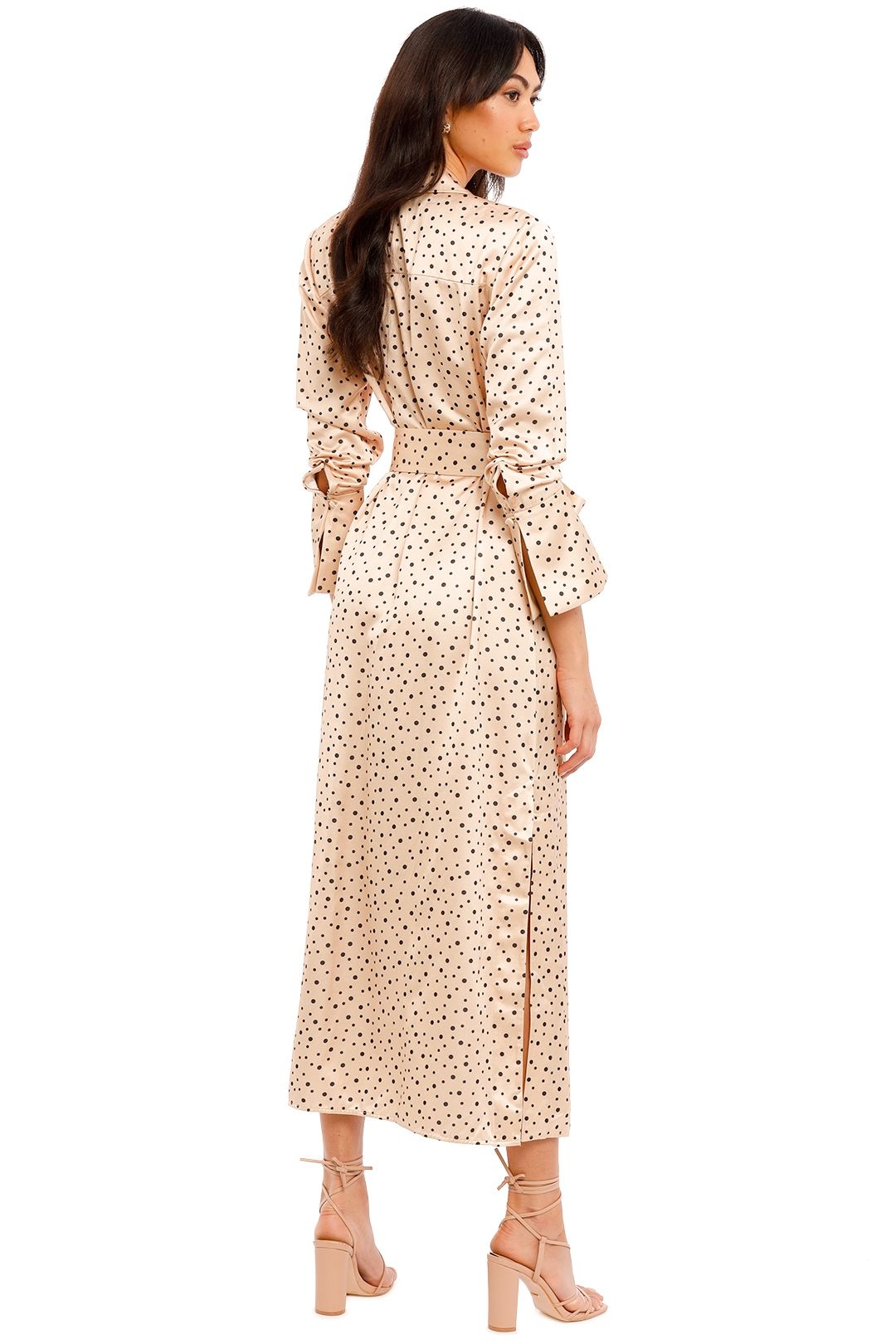 Amara Dress - Cream Black Polka photo 3
